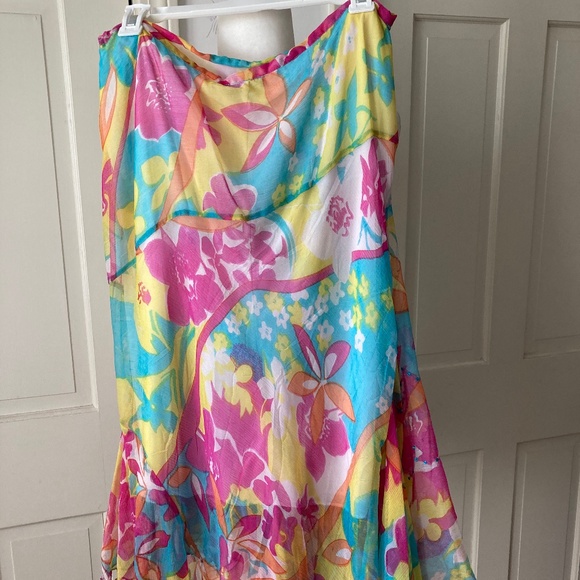 Boston Proper Colorful Skirt with Sequins - Picture 3 of 12